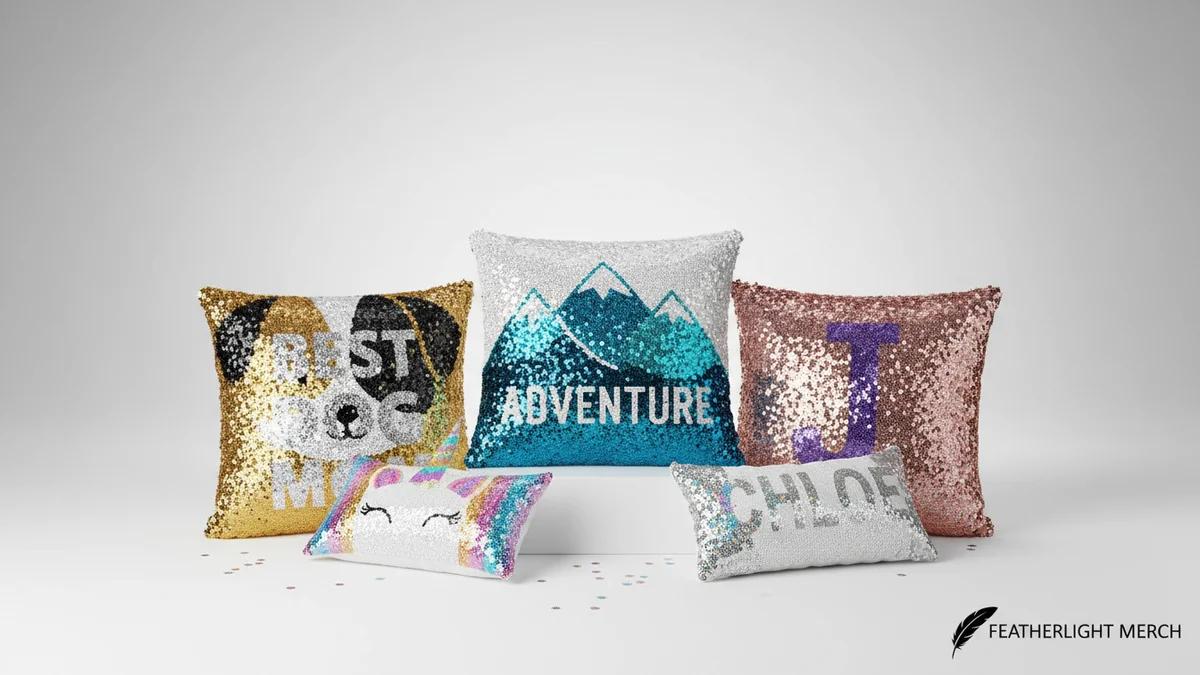 Custom Sequin Pillows: Fun Personalized Gifts and Merch