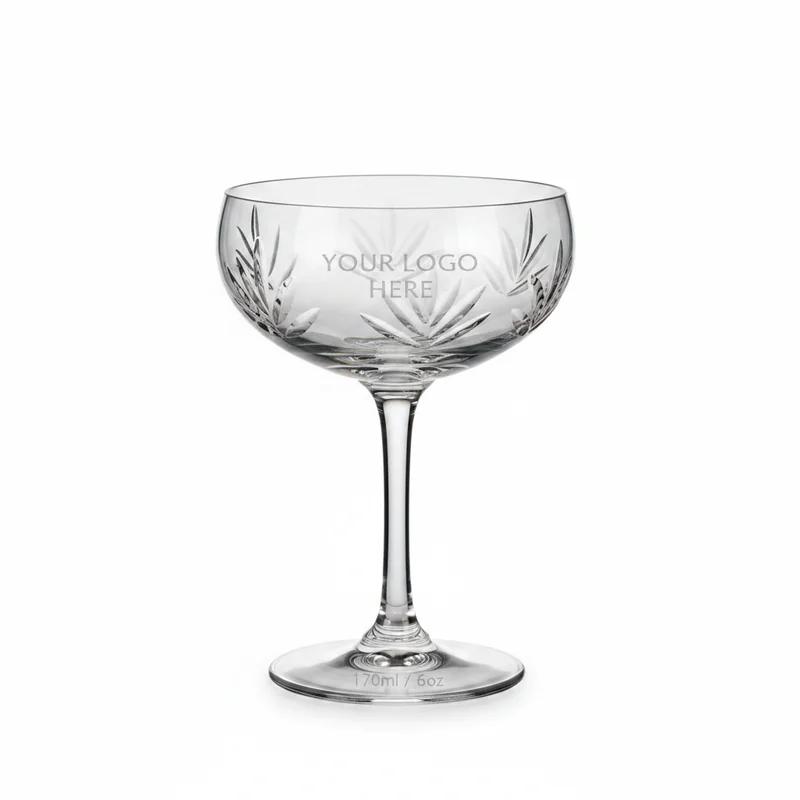 Engraved Tropical Cocktail Glass 6oz