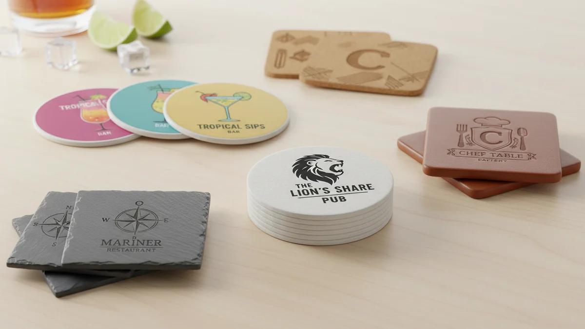 Custom Coasters for Bars and Restaurants: Materials and Options