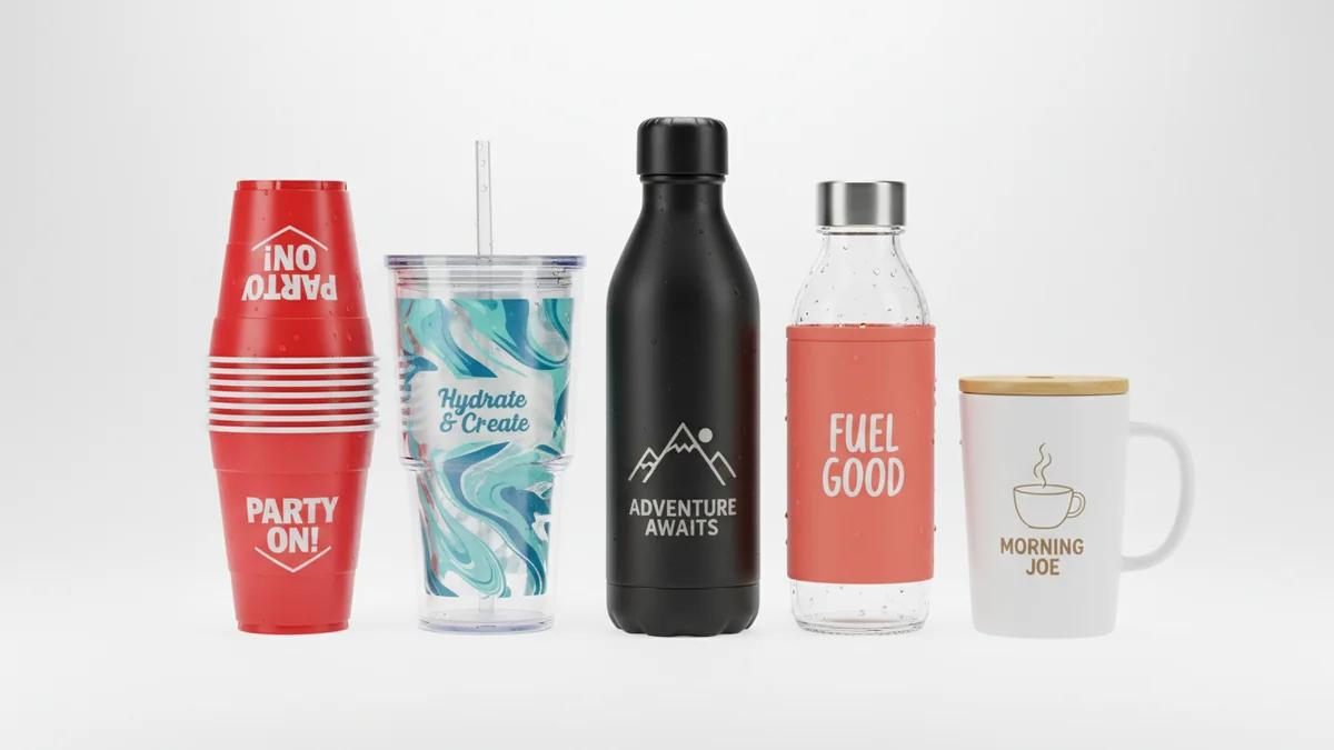 Custom Drinkware Guide: From Solo Cups to Water Bottles