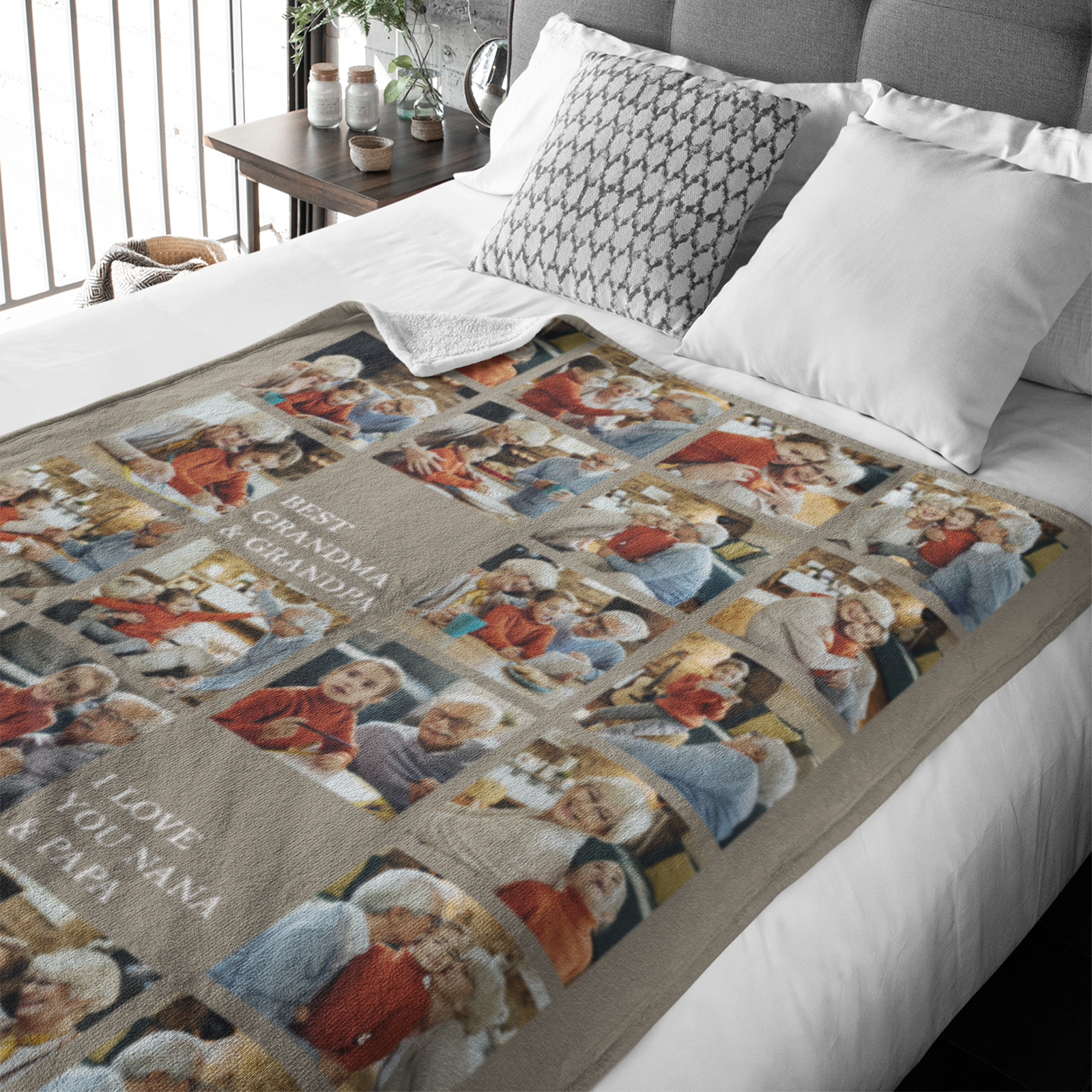 Collage Gallery of Twenty Two Premium Fleece Photo Blanket