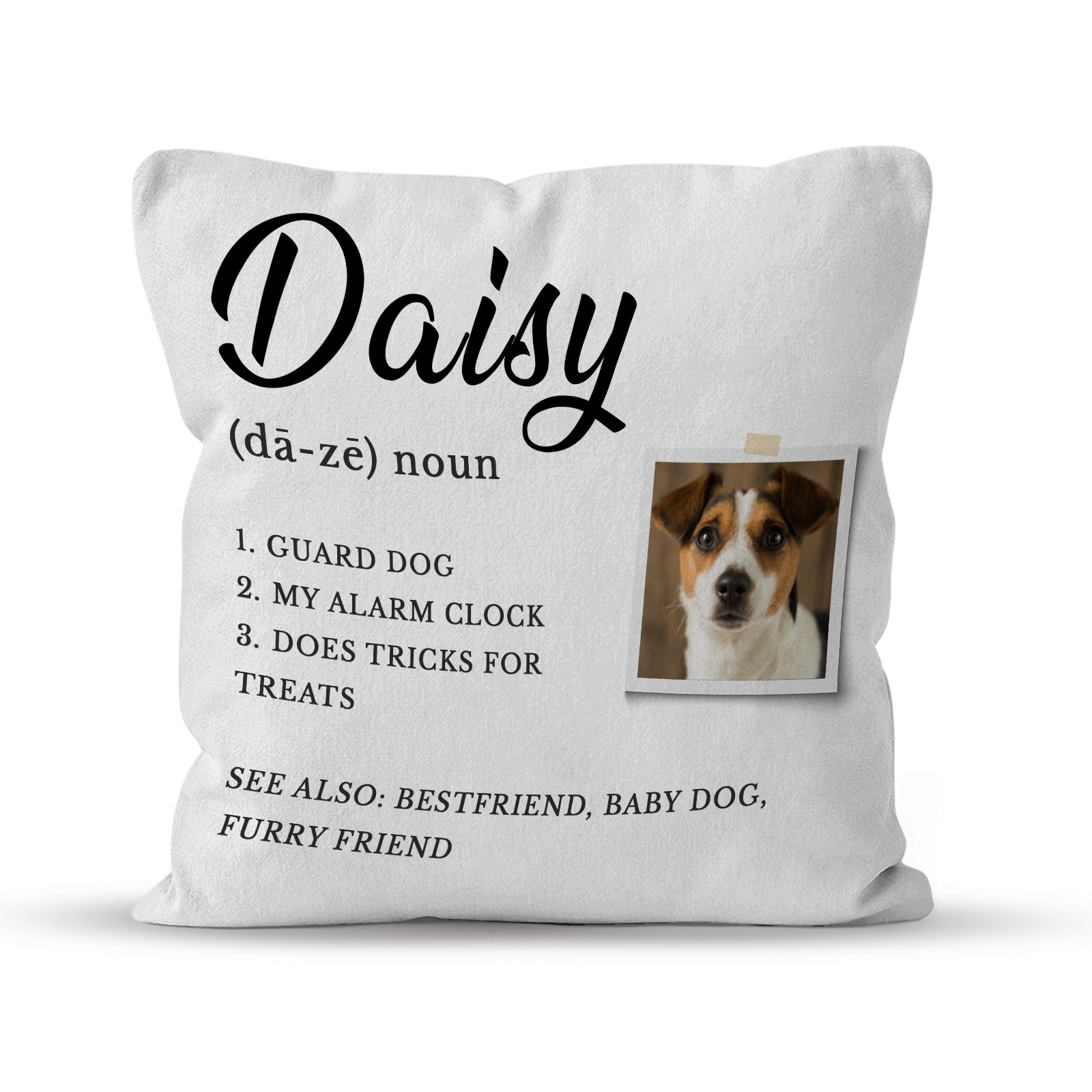 Personalized Dog Meaning Photo Pillow