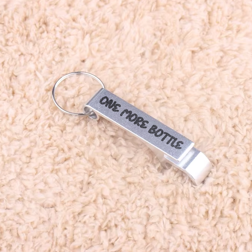 Branded Metal Bottle Opener Keychain