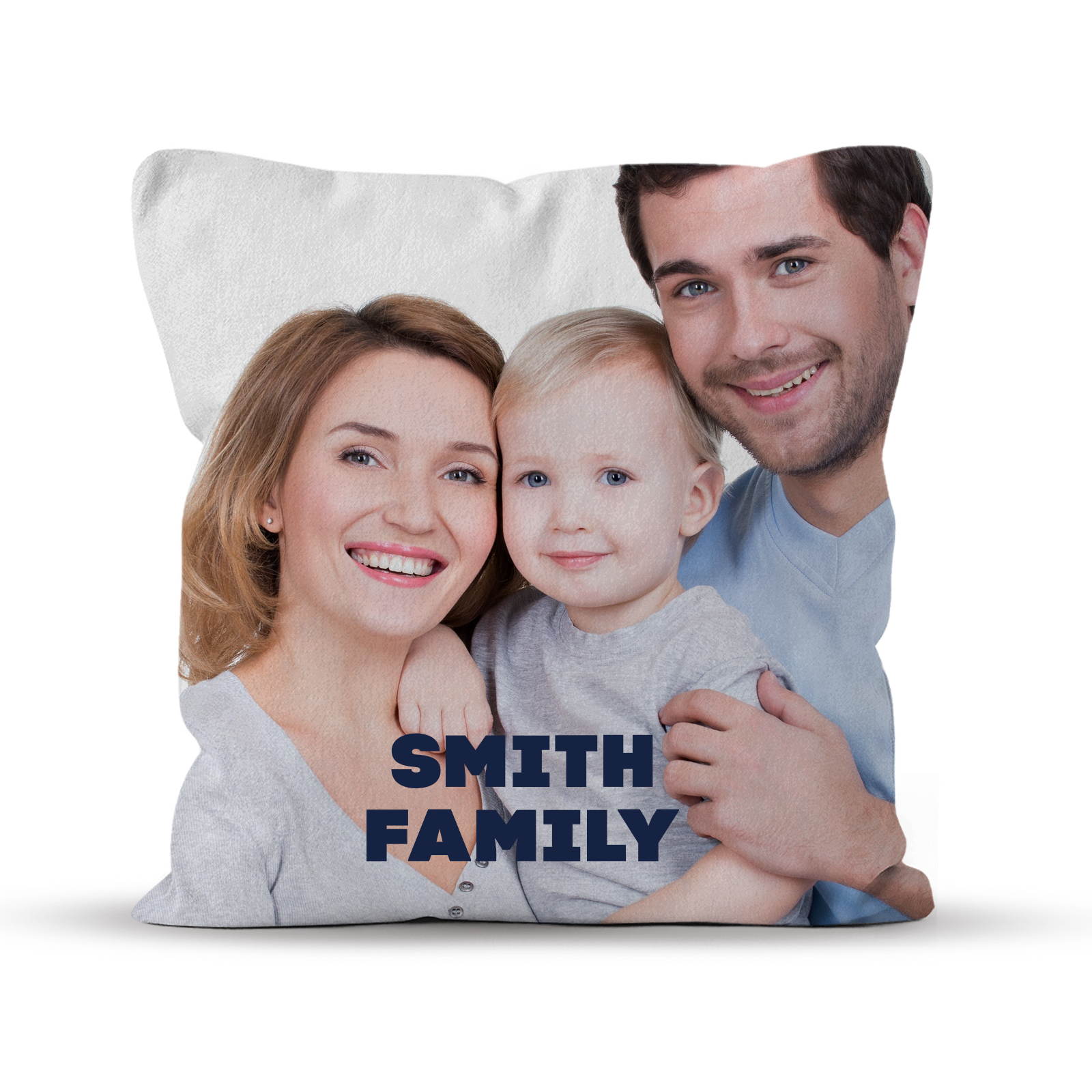 Photo Pillow with Editable Text
