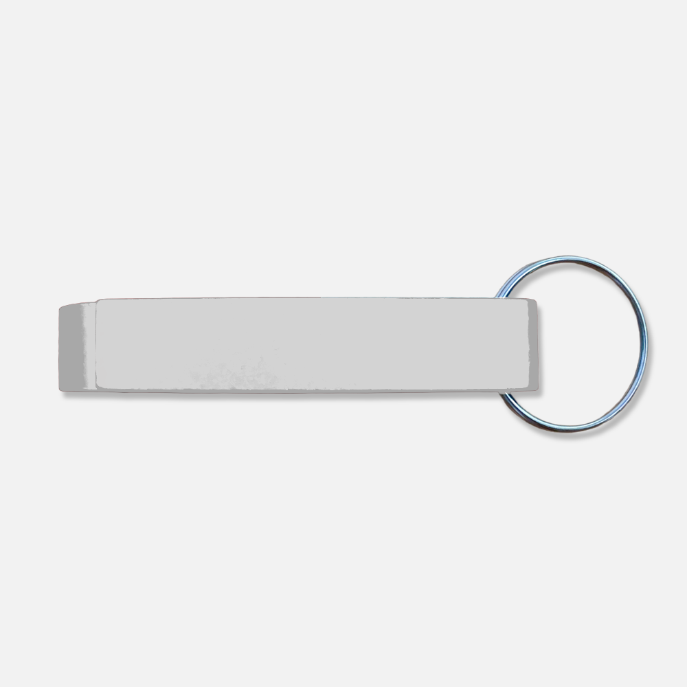 Branded Metal Bottle Opener Keychain
