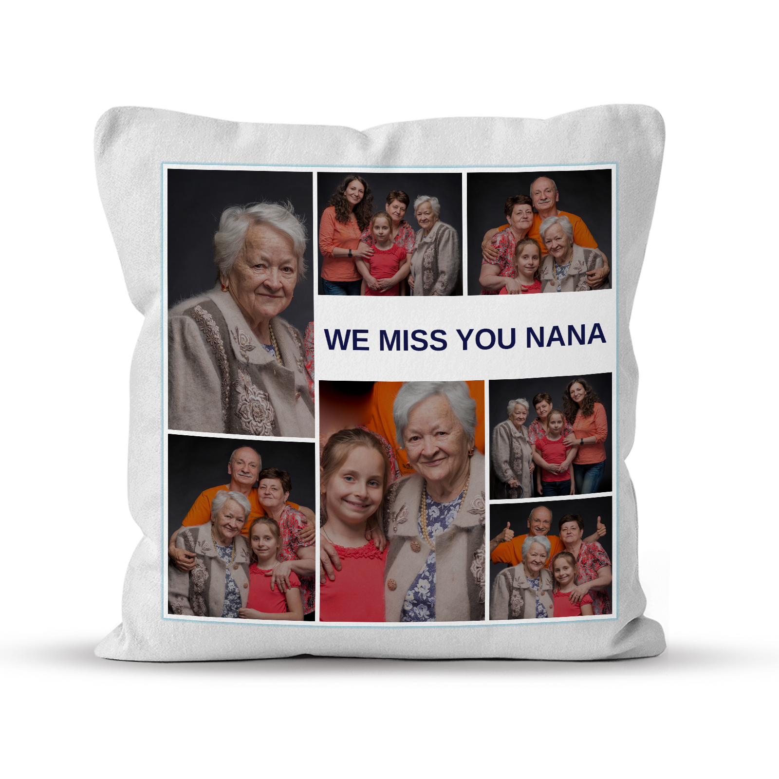 We Love Collage Photo Pillow