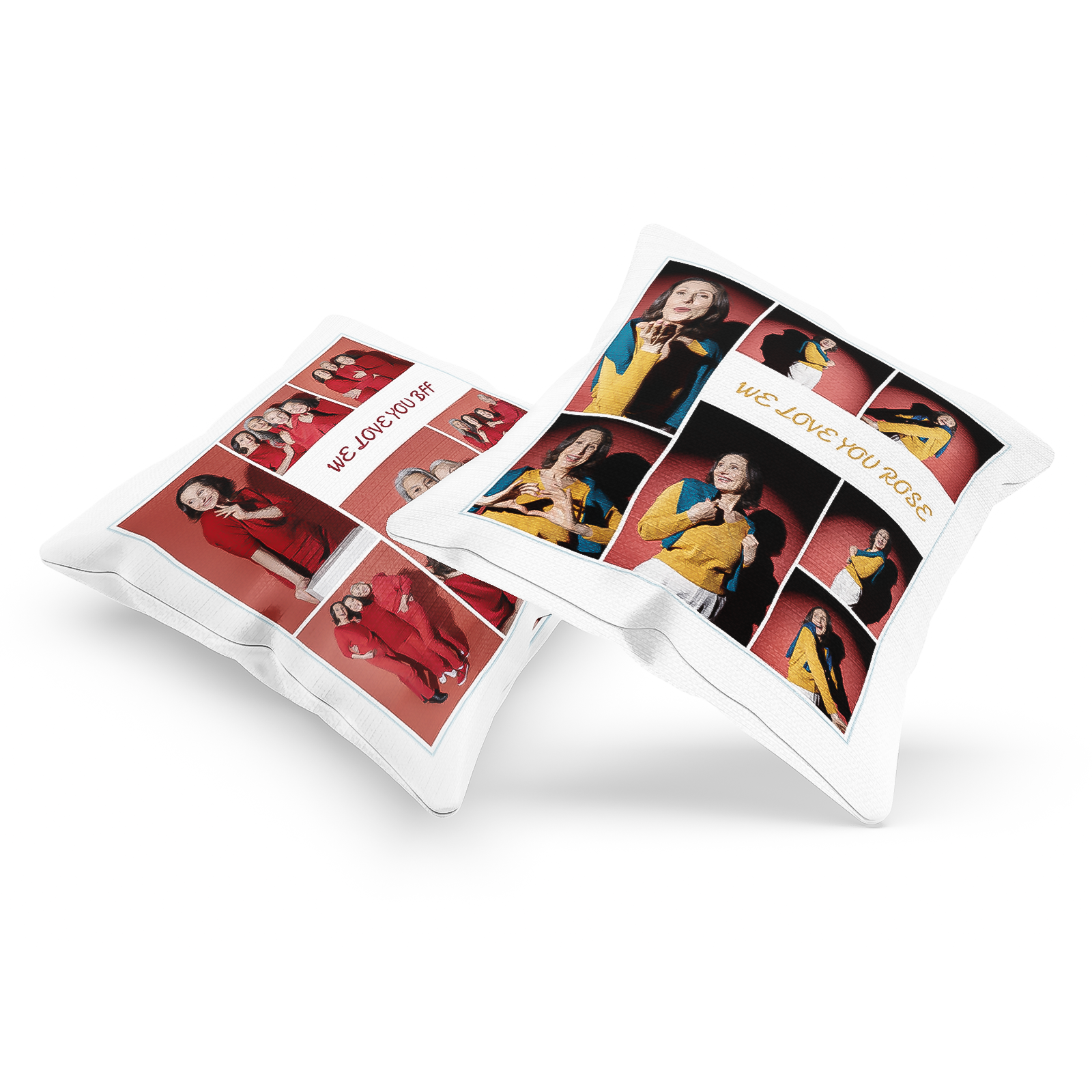 We Love Collage Photo Pillow