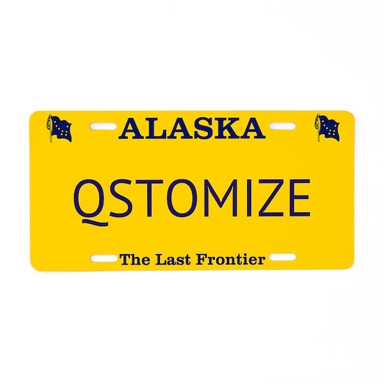 Alaska Personalized License Plate