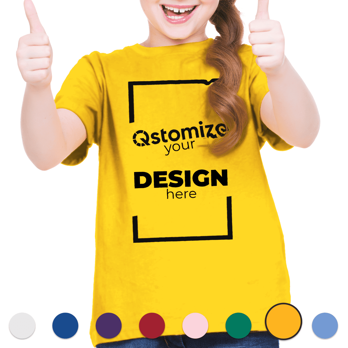 Custom Bella + Canvas - Youth Unisex Jersey Tee - 3001Y Gold-Qstomize.com