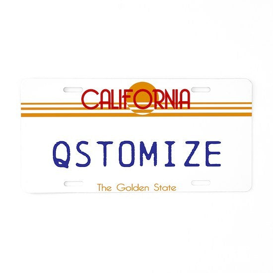 California Personalized License Plate