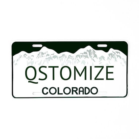 Colorado Personalized License Plate