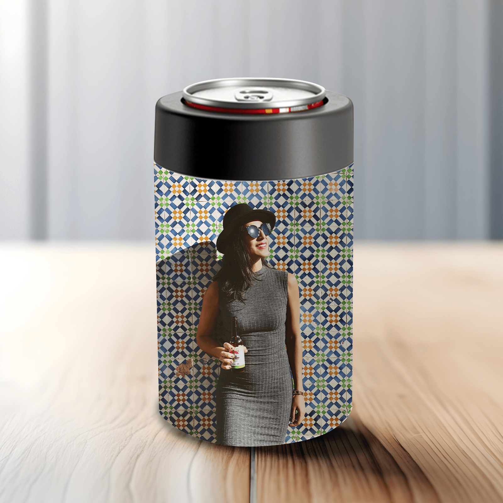 Custom 12oz Stainless Steel Can Holder -Qstomize.com