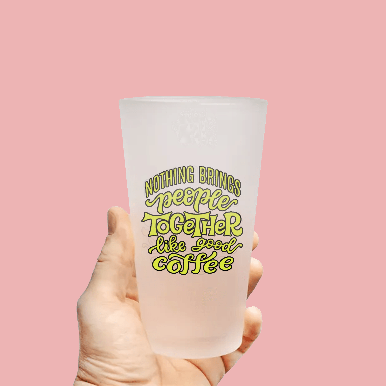 Custom Frosted Pint Glass 16oz -Qstomize.com