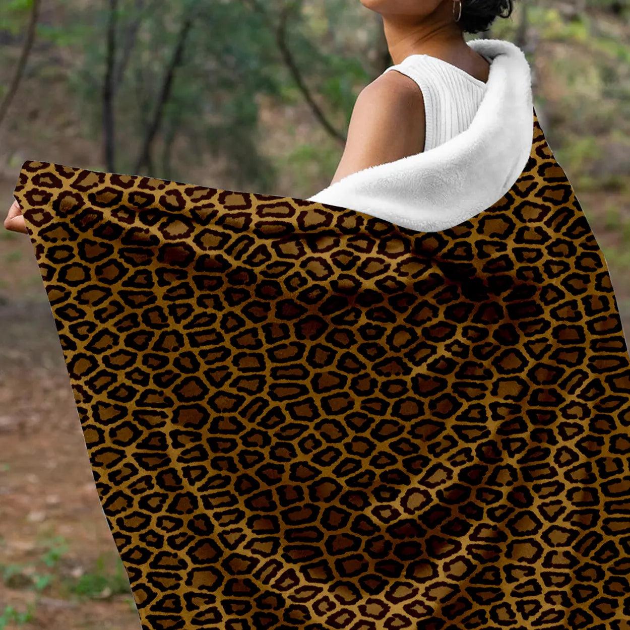 Custom Sherpa Hooded Blanket 70.5″ x 52″-Qstomize.com