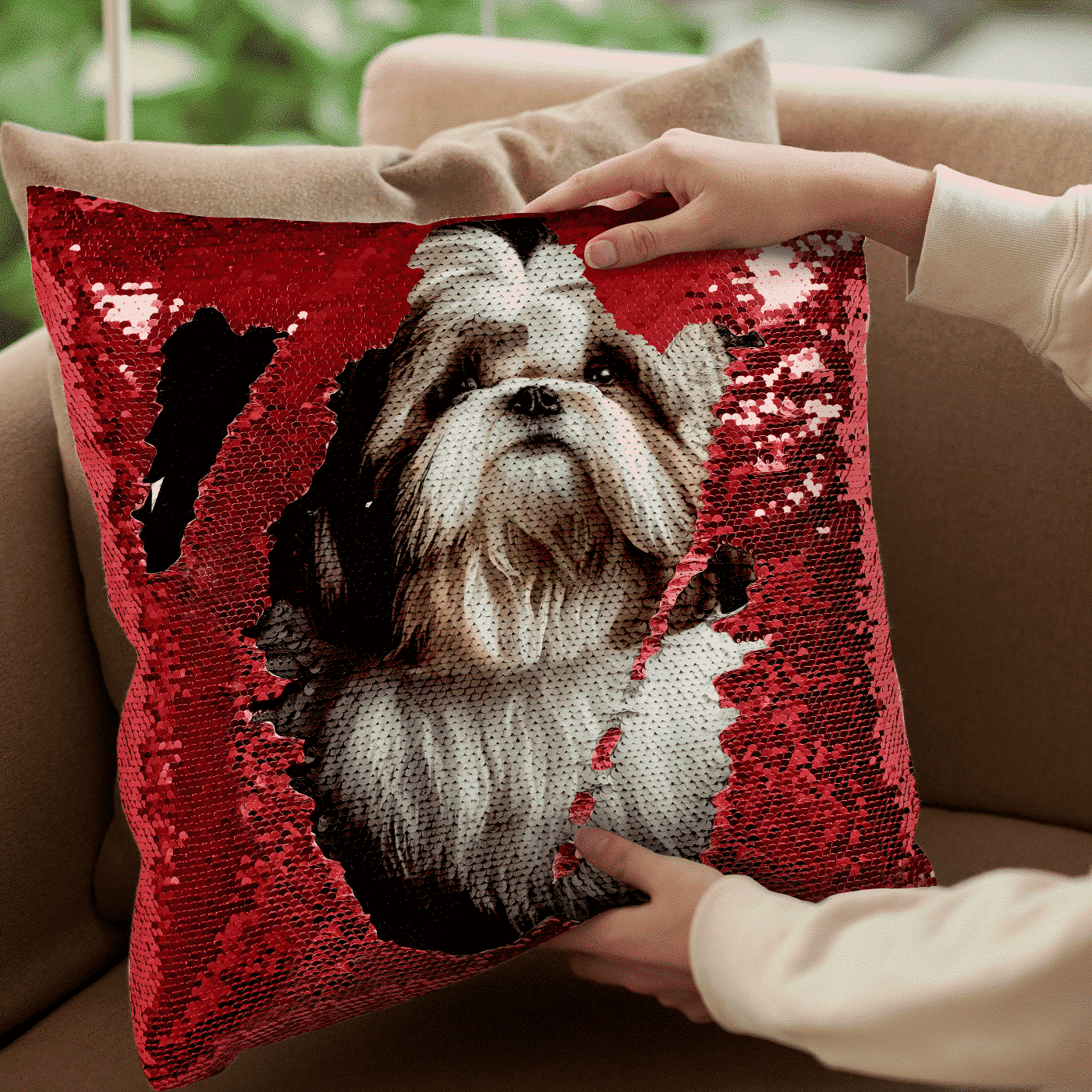 Classic Sequin Pillow