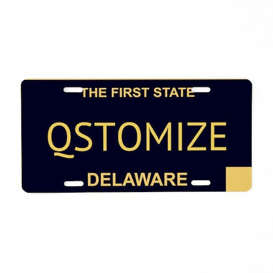 Delaware Personalized License Plate