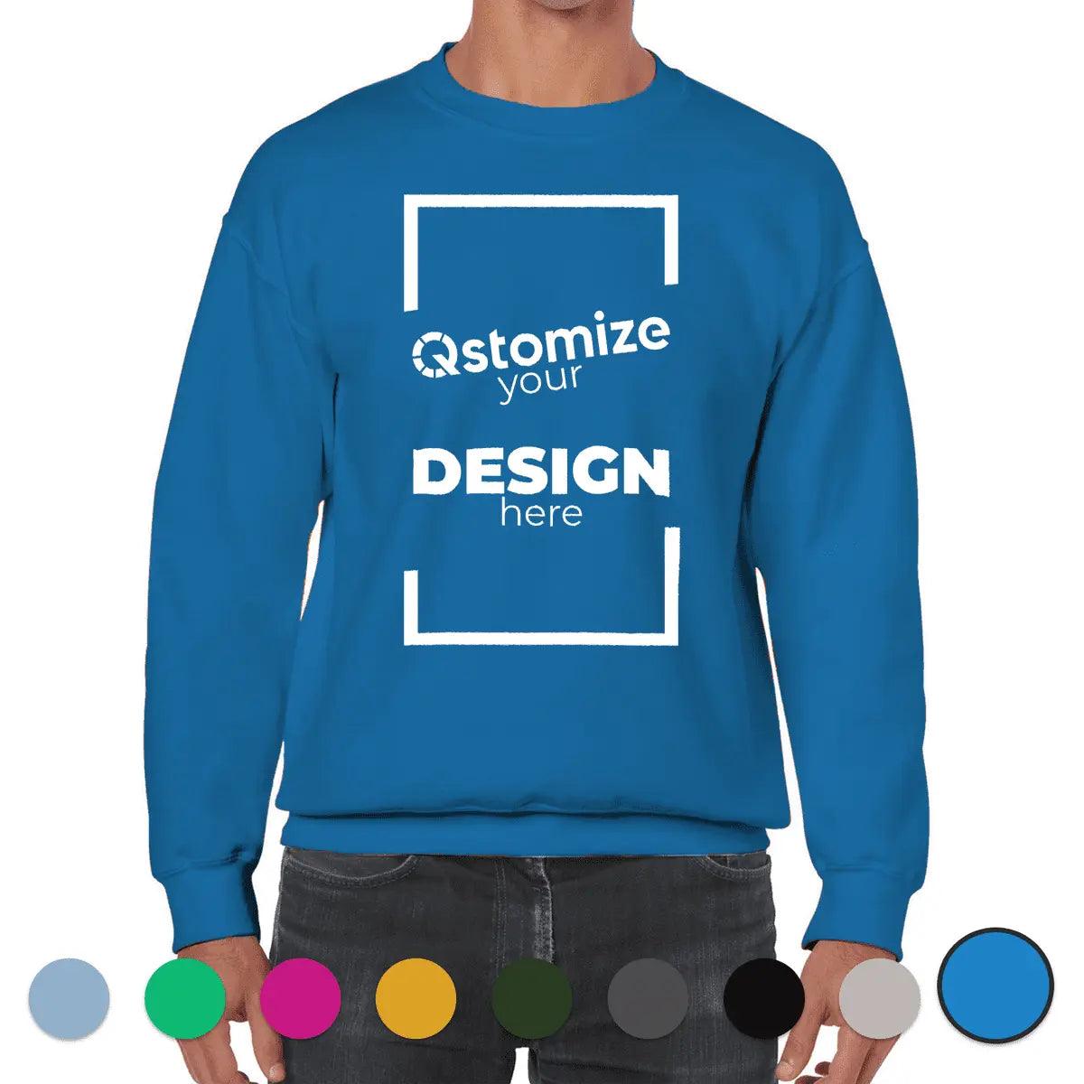 Custom Gildan - Heavy Blend™ Crewneck Sweatshirt - 18000 ANTIQUE SAPPHIRE-Qstomize.com