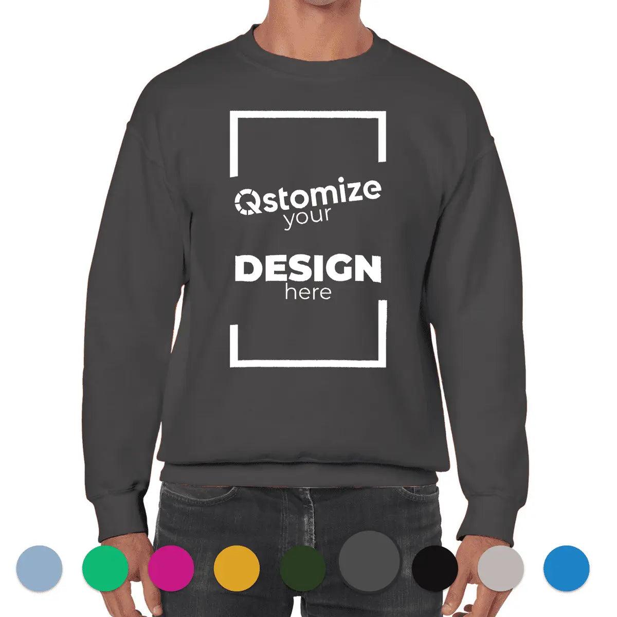 Custom Gildan - Heavy Blend™ Crewneck Sweatshirt - 18000 -Qstomize.com