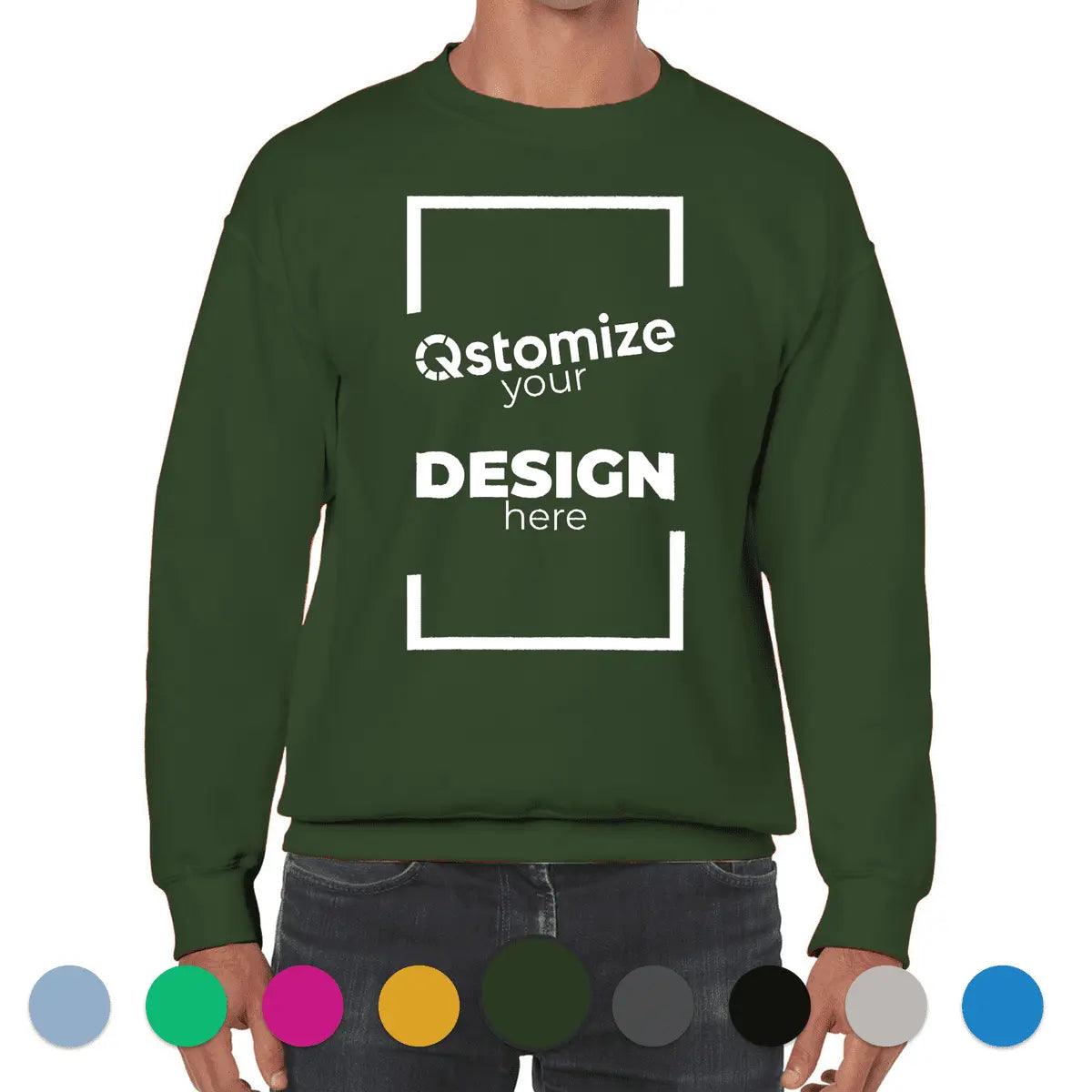 Custom Gildan - Heavy Blend™ Crewneck Sweatshirt - 18000 -Qstomize.com