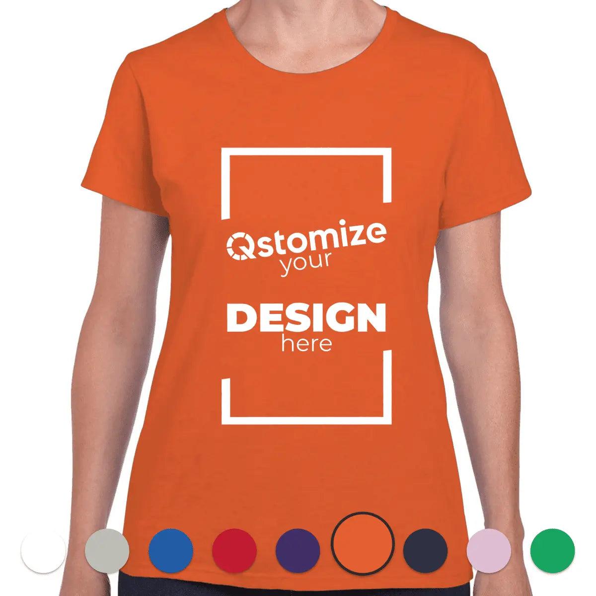 Custom Gildan - Heavy Cotton™ Women’s T-Shirt - 5000L Orange-Qstomize.com