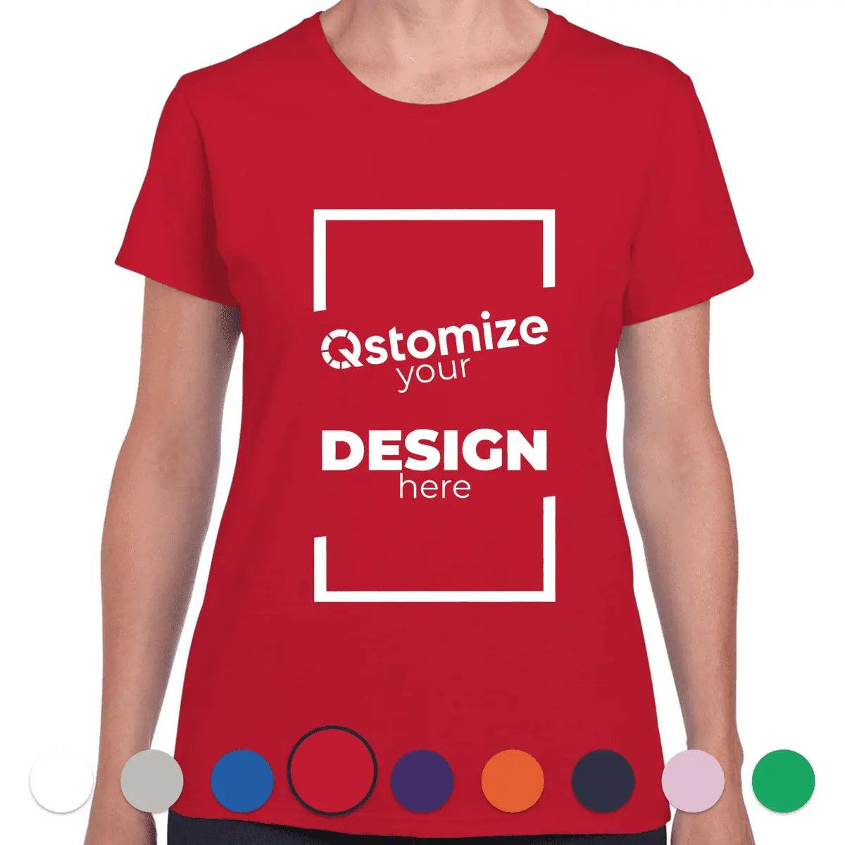 Custom Gildan - Heavy Cotton™ Women’s T-Shirt - 5000L Red-Qstomize.com
