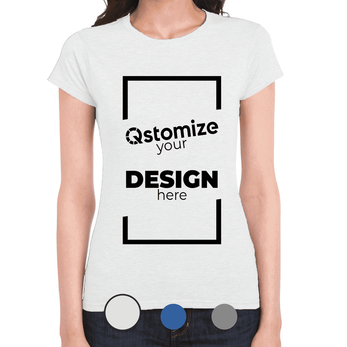 Custom Gildan Softstyle® Women’s T-Shirt - 64000L White-Qstomize.com