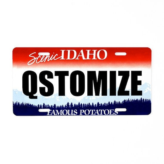 Idaho Personalized License Plate