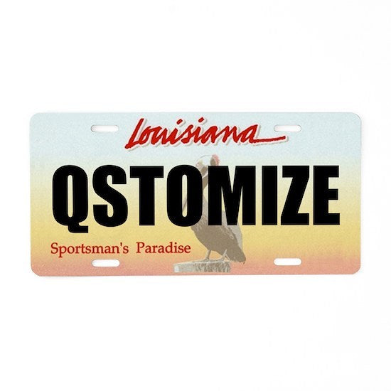 Louisiana Personalized License Plate