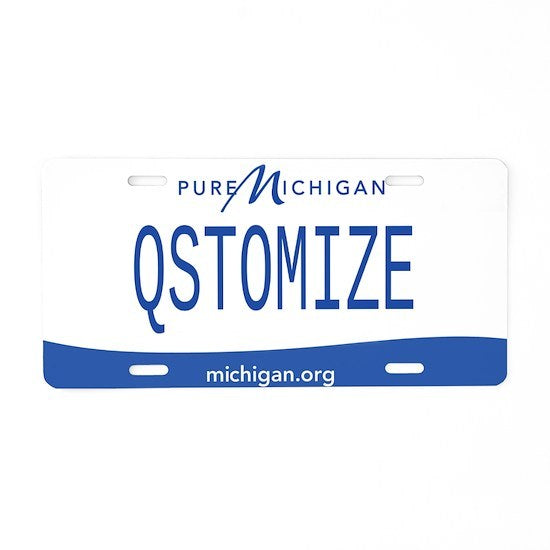 Michigan Personalized License Plate