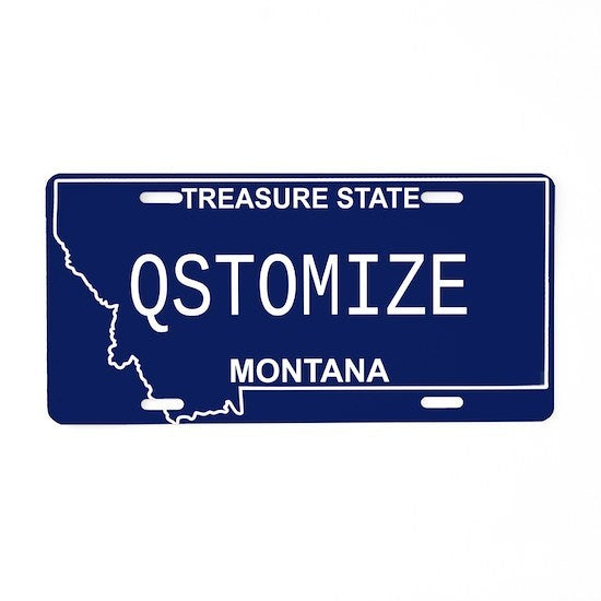 Montana Personalized License Plate