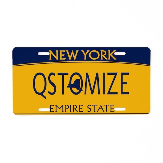 New York Personalized License Plate