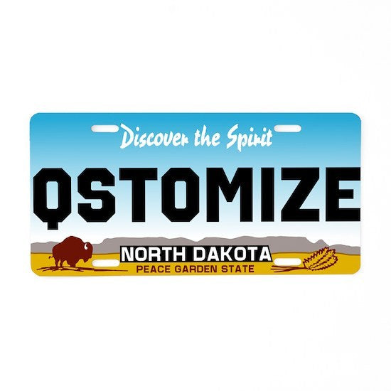 North Dakota Personalized License Plate