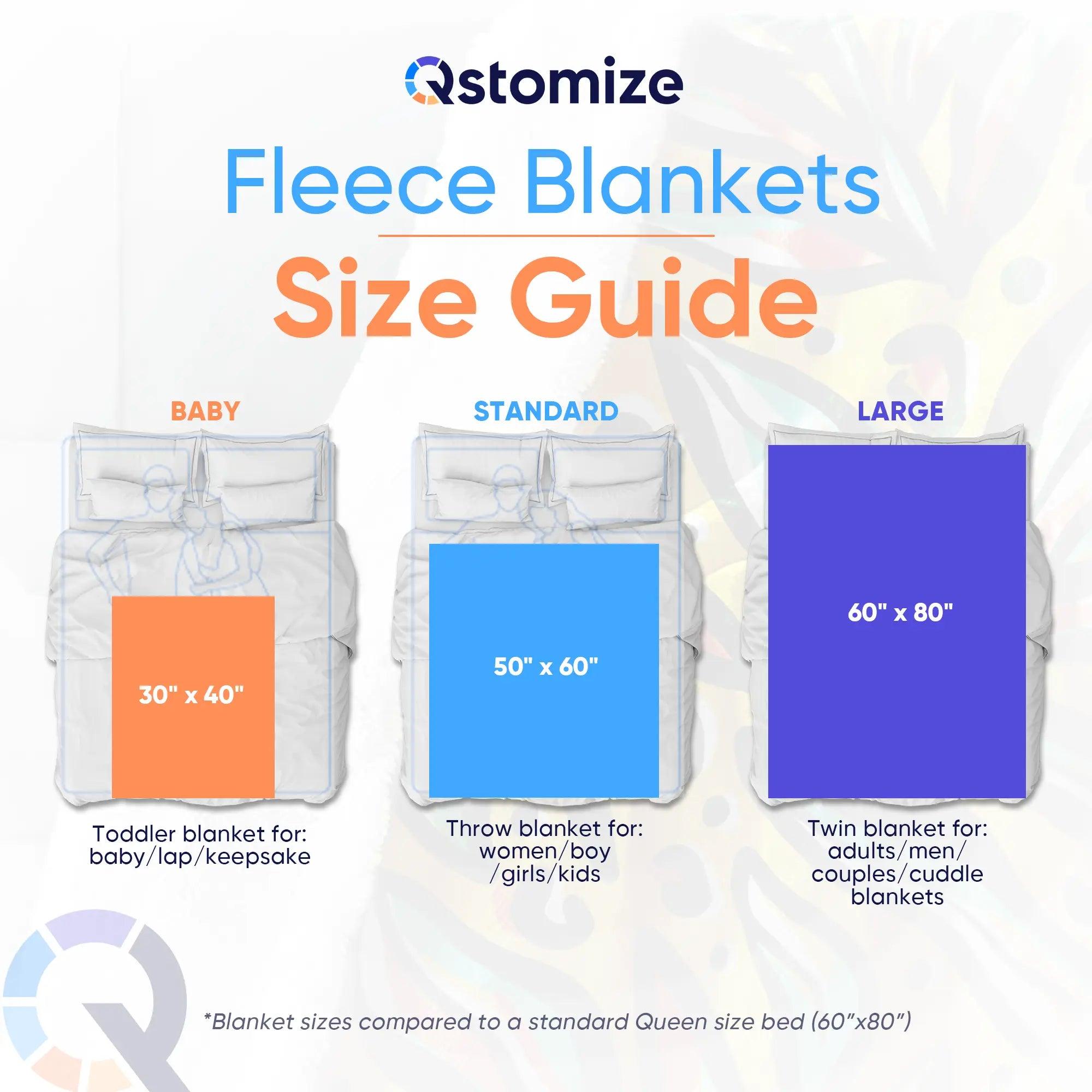 Custom Fleece Blankets -Qstomize.com
