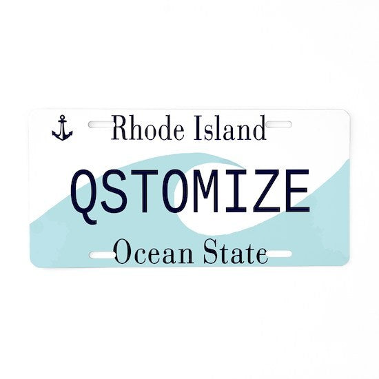 Rhode Island Personalized License Plate