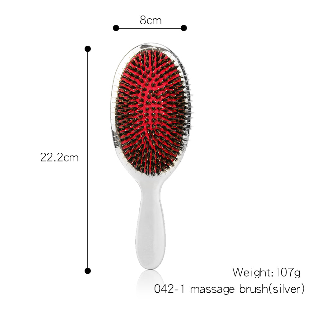Custom Logo Metallic Finish Hair Brush