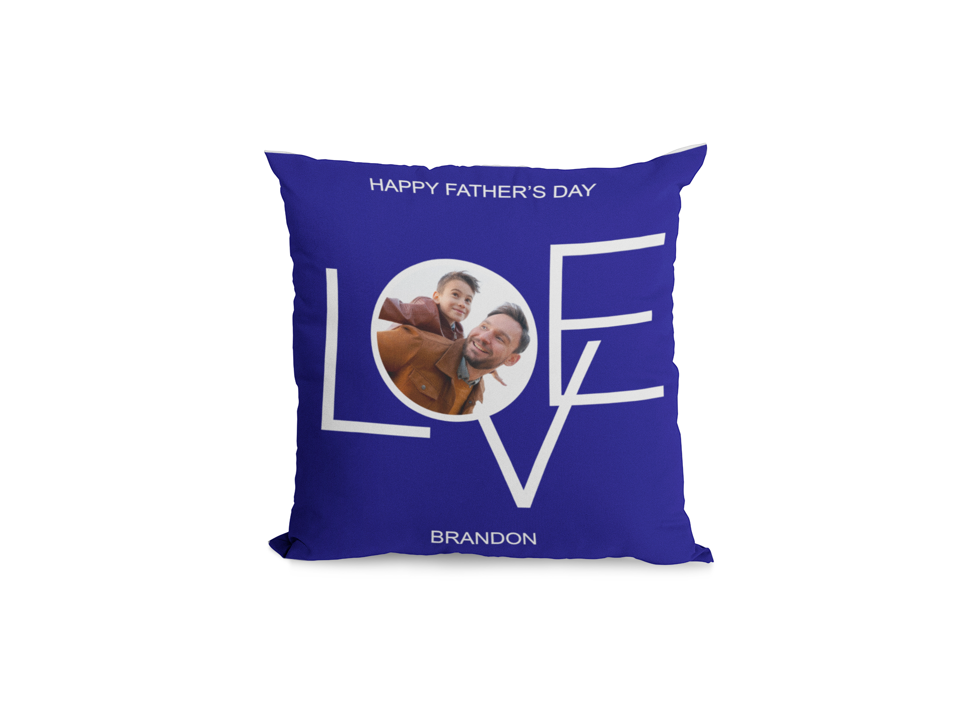 Love Dad Photo Personalized Custom Photo Pillows