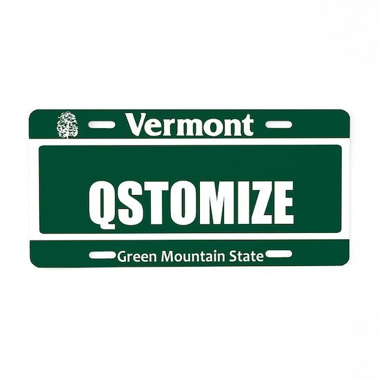 Vermont Personalized License Plate