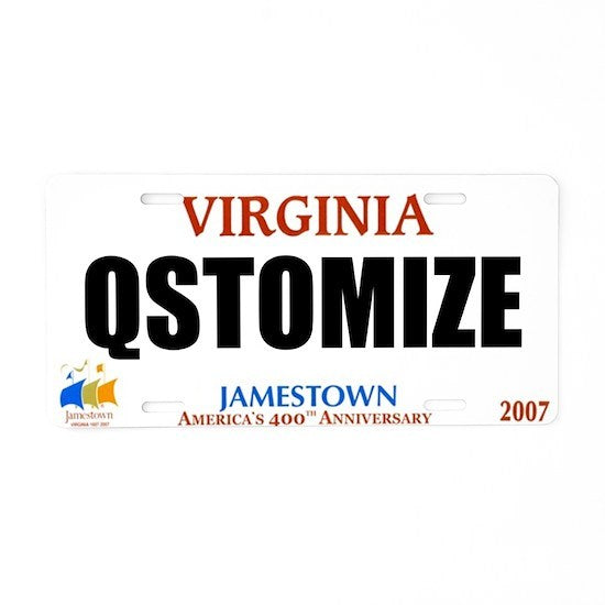 Virginia Personalized License Plate
