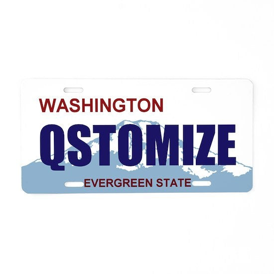 Washington Personalized License Plate